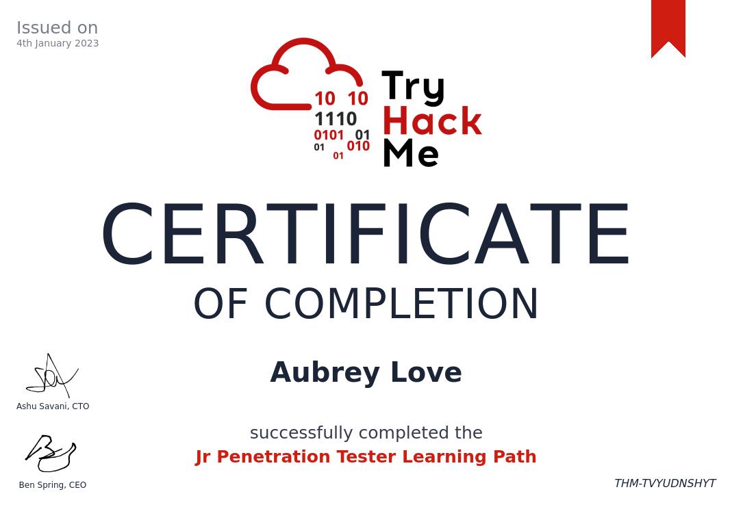 Junior Penetration Tester — Black Trace Labs