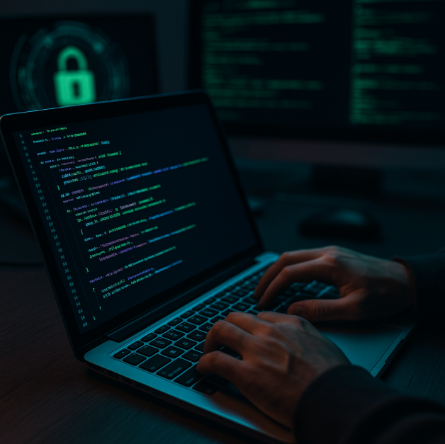 Engineer performing secure code review